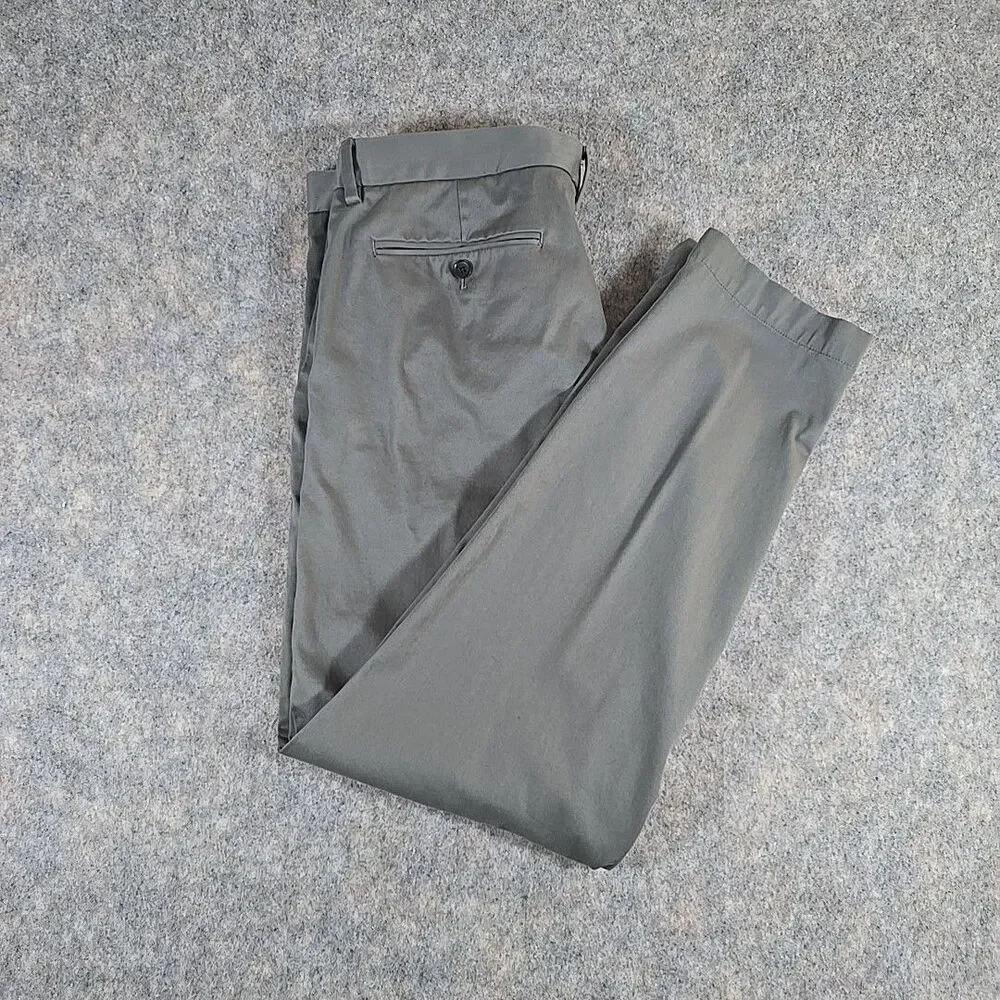 Banana Republic Classic Chinos Pants Mens 35 X 32 Gray Trouser Slack Work 2 Play